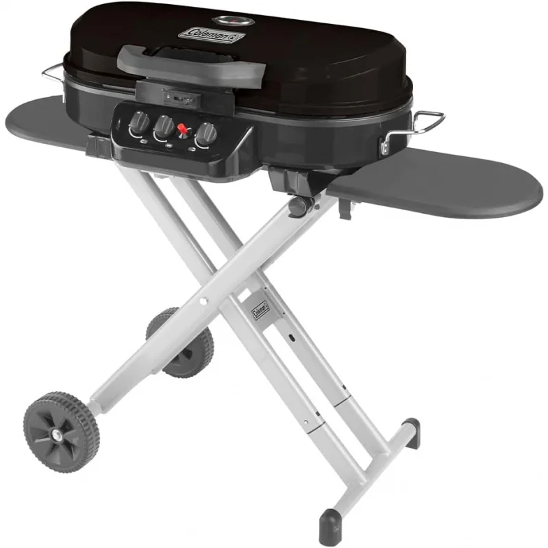 

Coleman RoadTrip 285 Portable Stand-Up Propane Grill, Gas Grill with 3 Adjustable Burners & Instastart Push-Button Ignition;