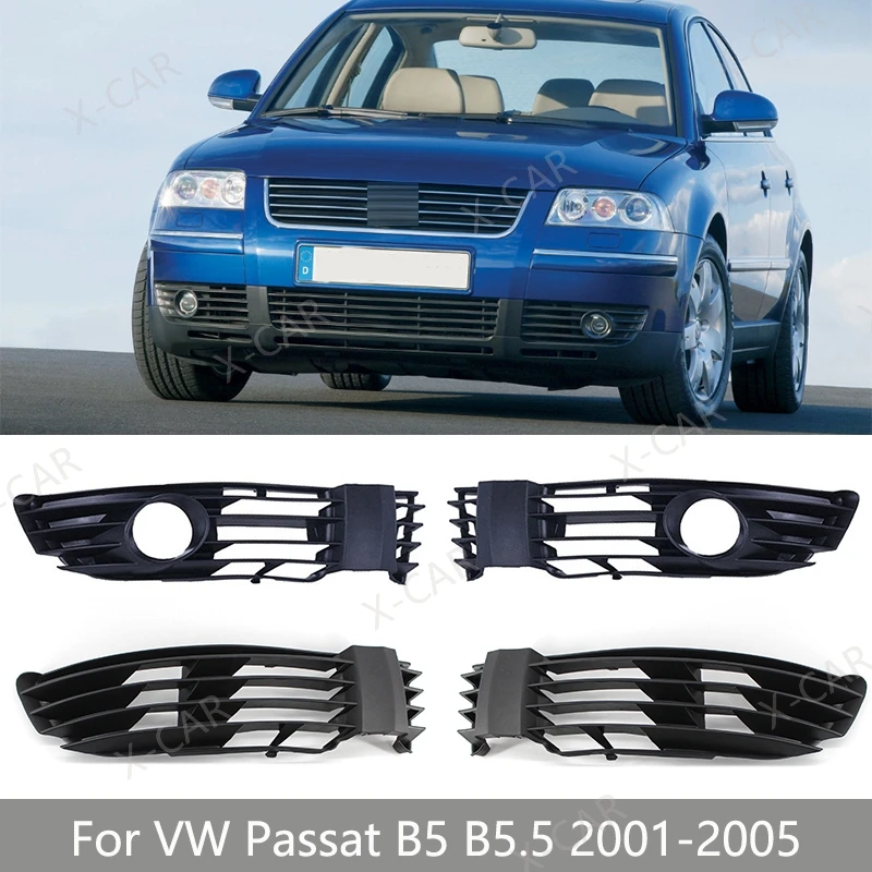 Für VW Passat B5 B5. Frontstoßstange Unteres Nebelscheinwerfer Nebelscheinwerfer Grille Trim Abdeckung Rahmen 3B 0853665 3B 0853666