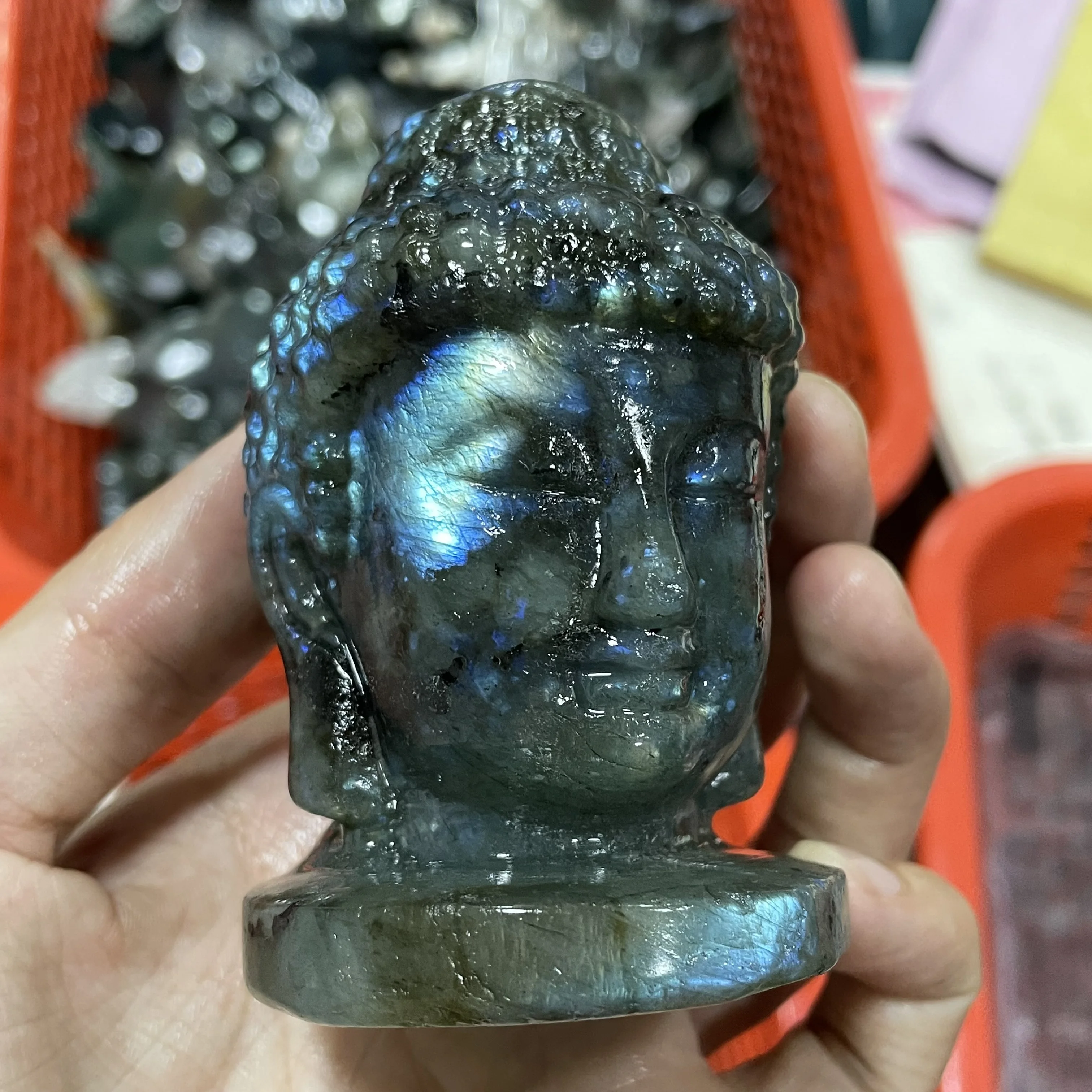 

Натуральные эльфы Yooperlite, тыква, ручная работа, высокое качество, мигающие кристаллы, красивый драгоценный камень для фотографий