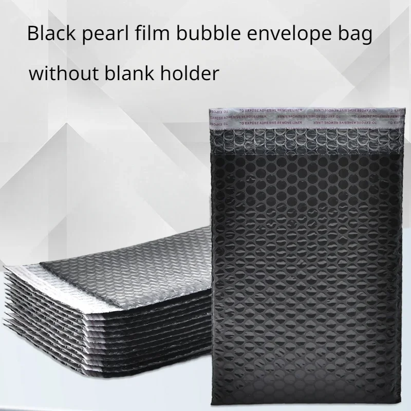 Black Bubble Envelope Bag Shockproof Pearl Film Self-adhesive Express Bags Book Transportation Packaging Without Pressure Edges