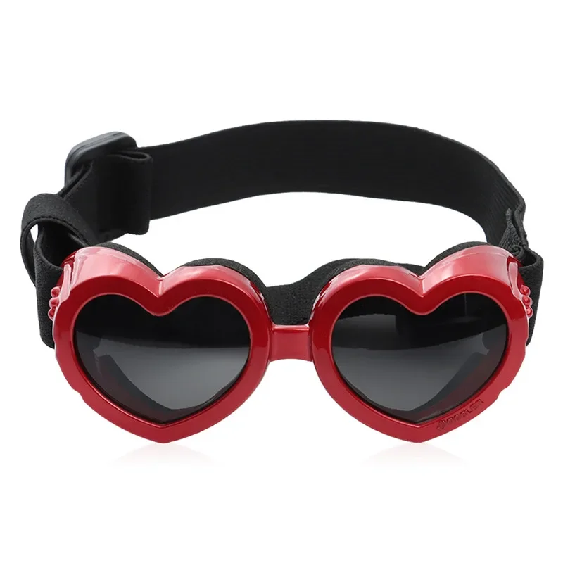 Title 19, 1 Pcs Heart-shaped Small Dog Sunglasses Waterpr...