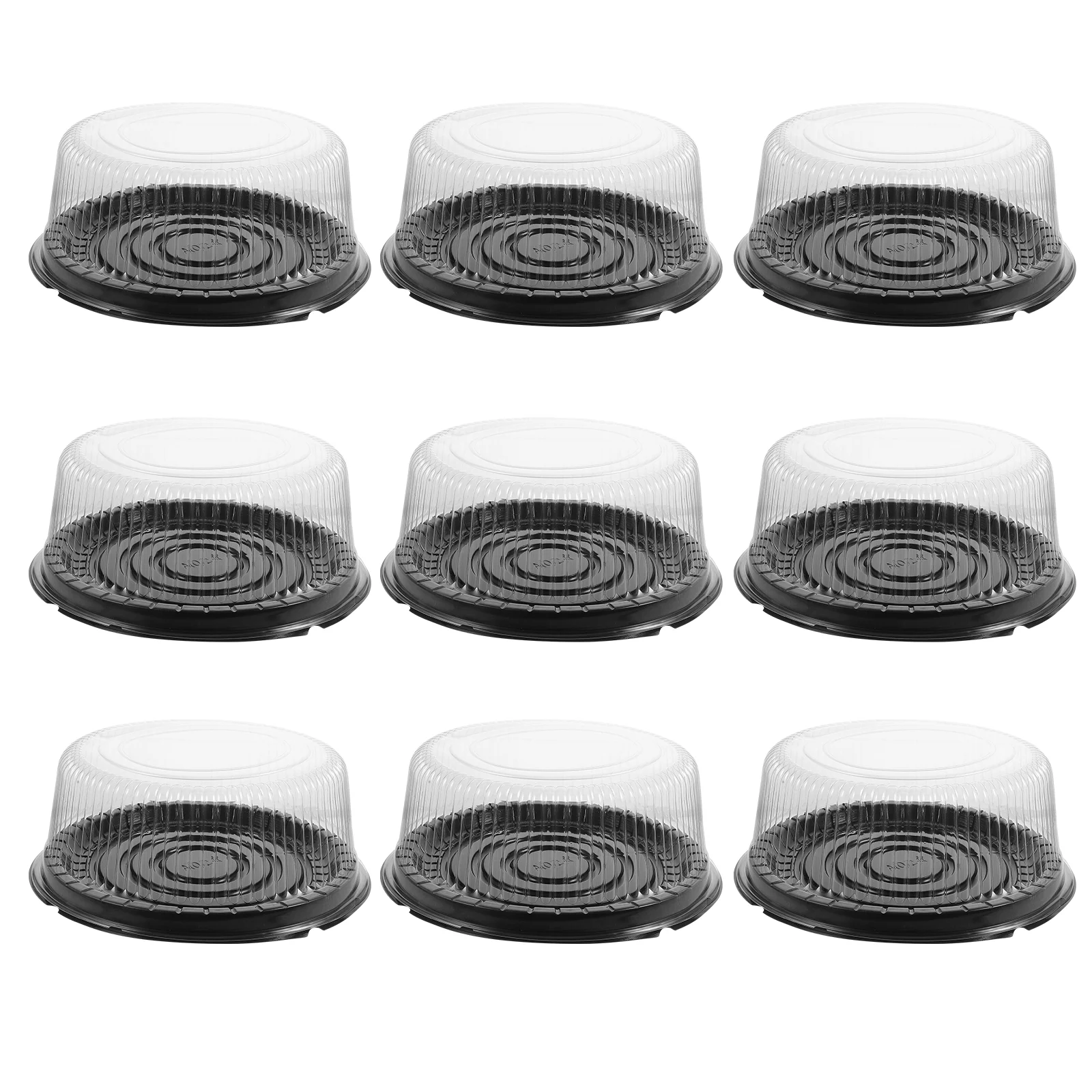 

Clear Cake Boxes 10Pcs Plastic Cake Container Lid Reusable Bakery Box 8 Inch Cake Carrier Pie Desserts Bread Cupcake