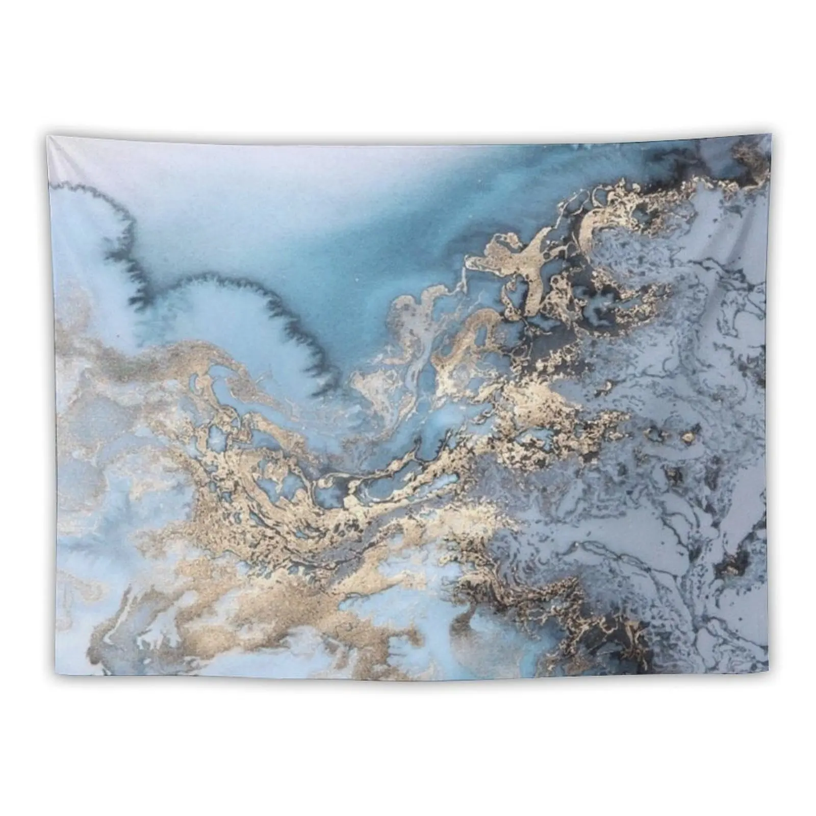 

Blue and Gold Marble Tapestry House Decorations Room Decoration Korean Style Wall Tapestries Wall Decor Tapestry