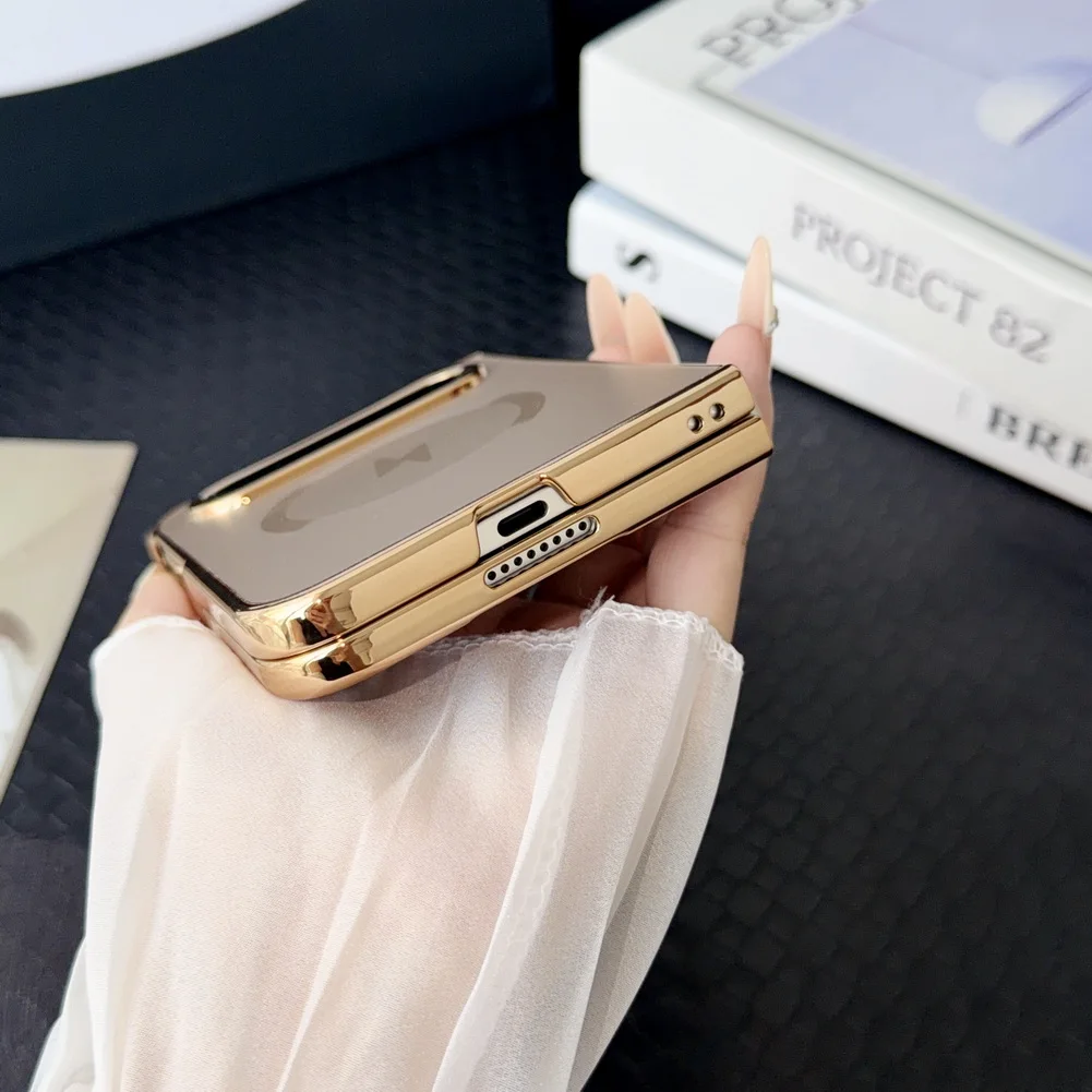 Plated Acrylic Matte Back Panel Case with Magnetic Ring