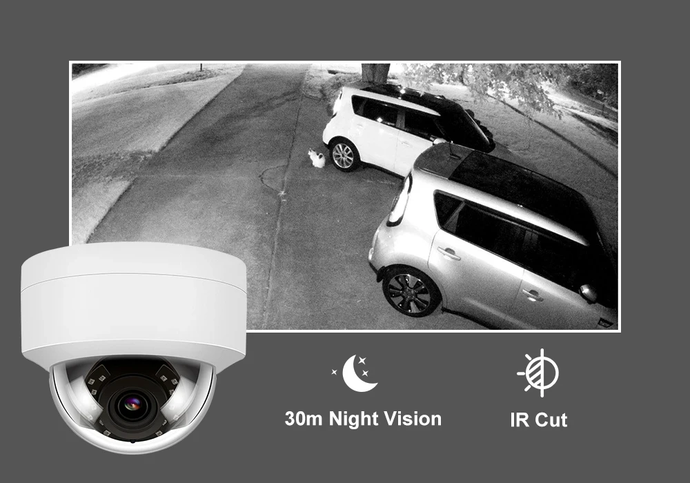 Anpviz 5MP IP Camera Outdoor POE Dome Security Protection Built
