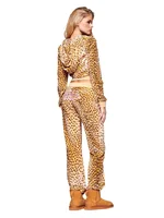 Ensemble veste à capuche zippée et pantalon à imprimé léopard brodé de strass GIA x VON DUTCH 6