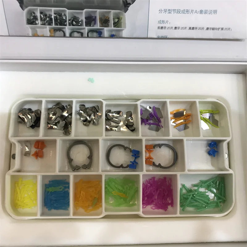 

Стоматологические секционные Матричные полосы, система секционных контурных металлических матриц