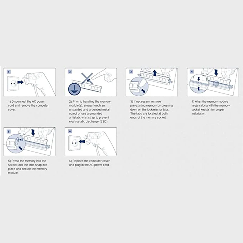 Memoria RAM DDR3 DDR3L 8GB 4GB 1600MHz 1333MHz 1866MHz 게임용 데스크탑 메모리 240 핀 DIMM 1.35V RAM HyperX FURY 메모리 모듈