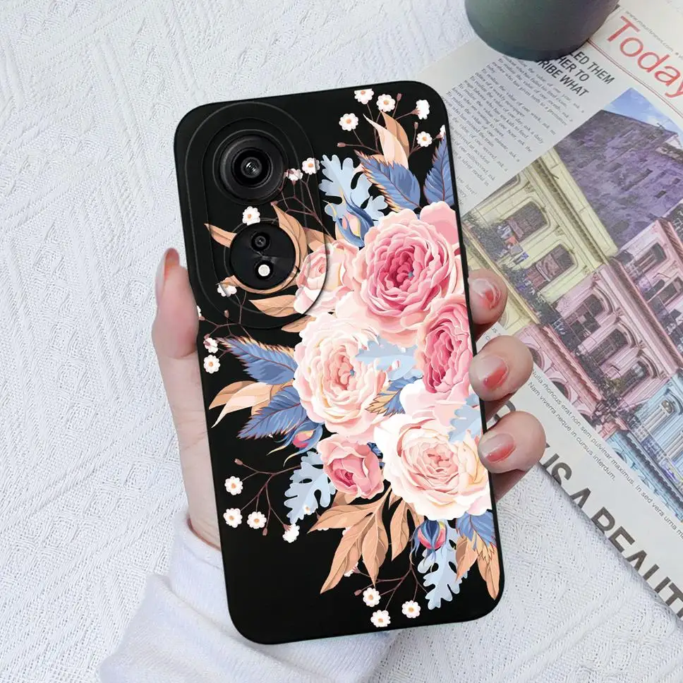 Floral Design Soft Silicone Phone Cover – Fashionable and Protective