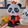 Giant Panda Building Blocks Cute Little Panda Small Particle Children's Puzzle Assembly Toys Birthday Gift Ornament 1