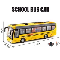 RC School Bus Remote Control Truck Car Vehicles 2.4G High Speed Racing & Model Toys Rechargeable Electronic Hobby Truck for Kids 1