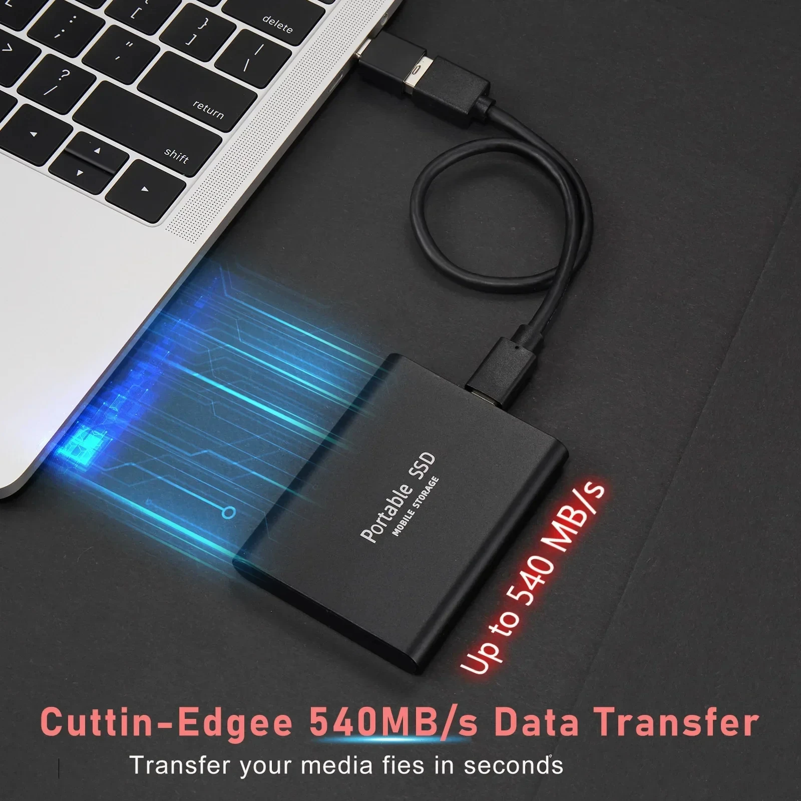 External Hard Drive Portable SSD 16TB 30TB 64TB 128TB for xiaomi Desktop Mobile Laptop Comp