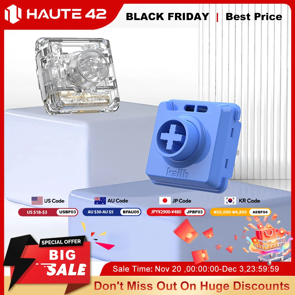 Haute42 Kailh Customized Low Profile Crystal Switch For Hitbox