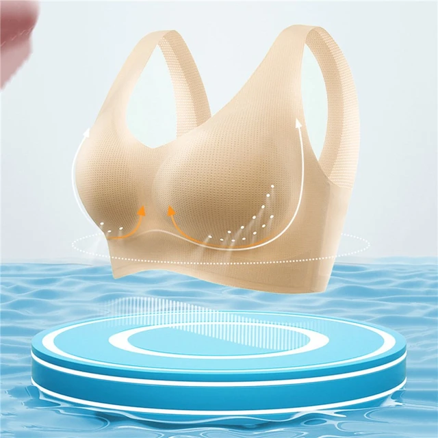 3D Perforated Breathe Bra Icey Summer Ultra Thin Ice Silk Seamless  Underwear Women Plus Size Solid Bras Beautiful Back Vest Bra - AliExpress