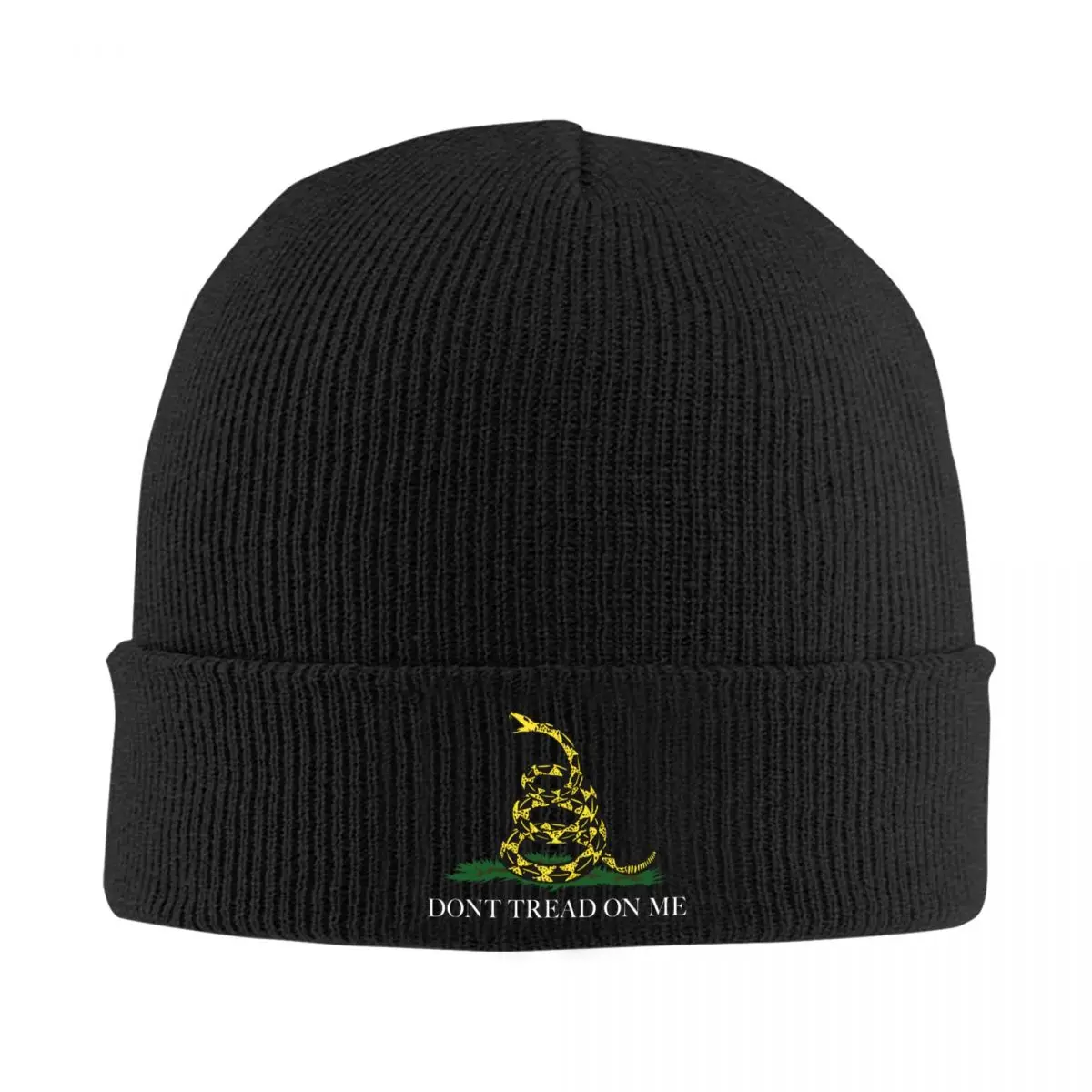 

Gadsden Flag Bonnet Hat Knit Hat Men Women Cool Unisex Adult Don't Tread On Me Warm Winter Beanies Cap