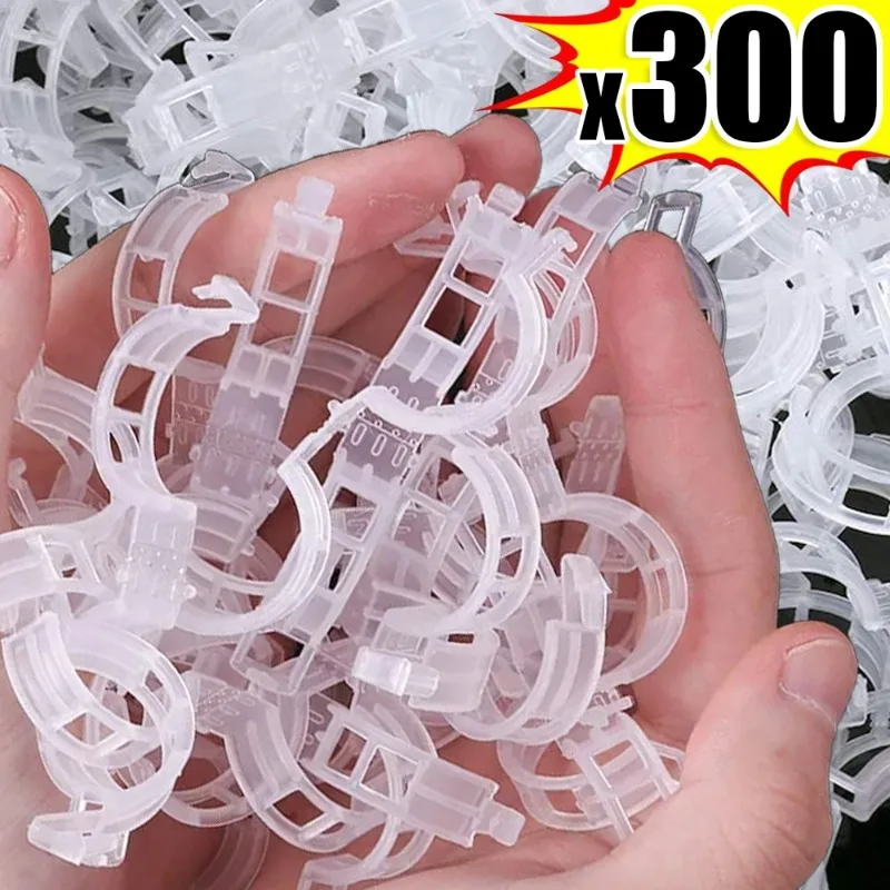 

Зажимы для растений многоразовые пластиковые, 300/50 шт.