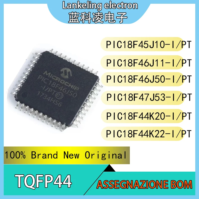 

PIC18F45J10-I/PT PIC18F46J11-I/PT PIC18F46J50-I/PT PIC18F47J53-I/PT PIC18F44K20-I/PT PIC18F44K22-I/PT Integrated circuit TQFP44