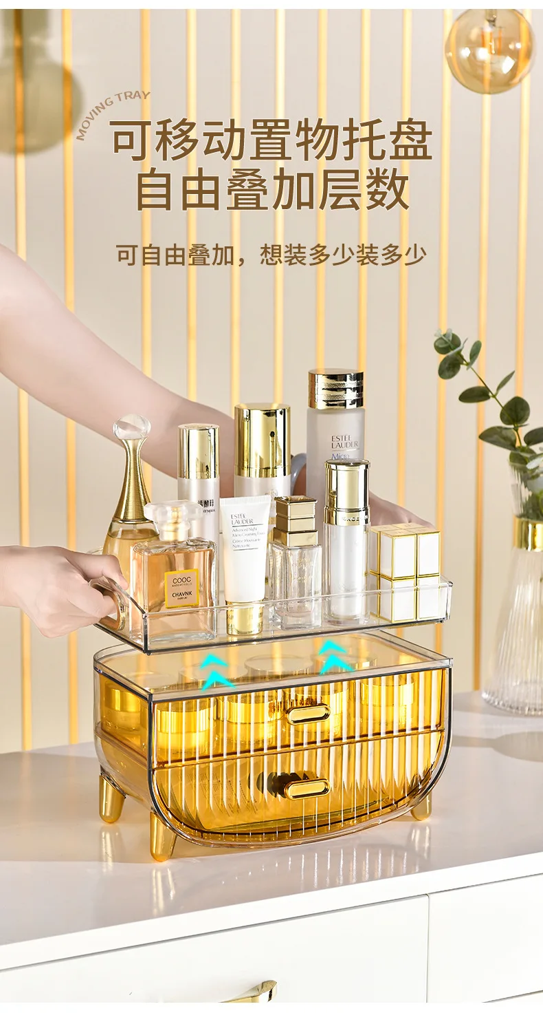 Home Luxury Makeup Organizer, Bathroom Cosmetic Storage, Dressing Table, Desktop Drawer, Lipstick Box, Skin Care Product Shelf 19 Home Luxury Makeup Organizer, Bathroom Cosmetic Storage, Dressing Table, Desktop Drawer, Lipstick Box, Skin Care Product Shelf