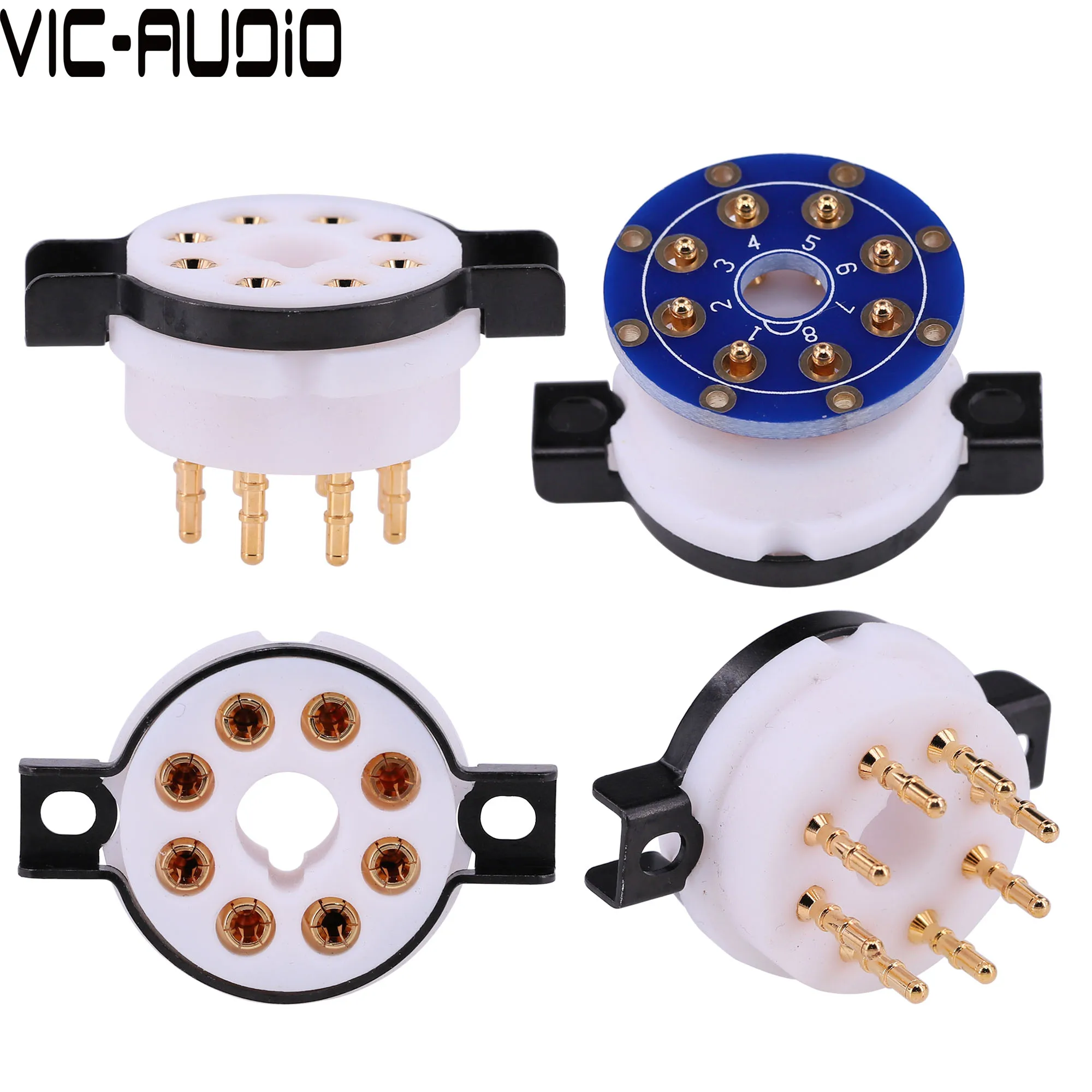 

CMC PTFE Valve 8Pin Tube Socket K8A For KT88 EL34 5AR4 6L6 6V6 6CA7 6SL7 6SN7 Vacuum Tube Amplifier Vintage Audio HIFI Kits