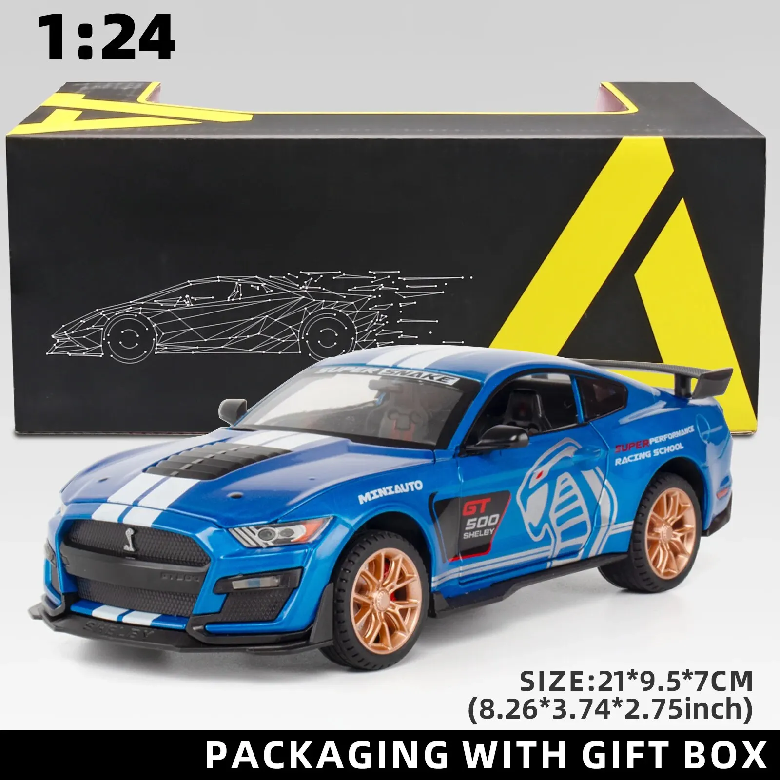 Blue with Box