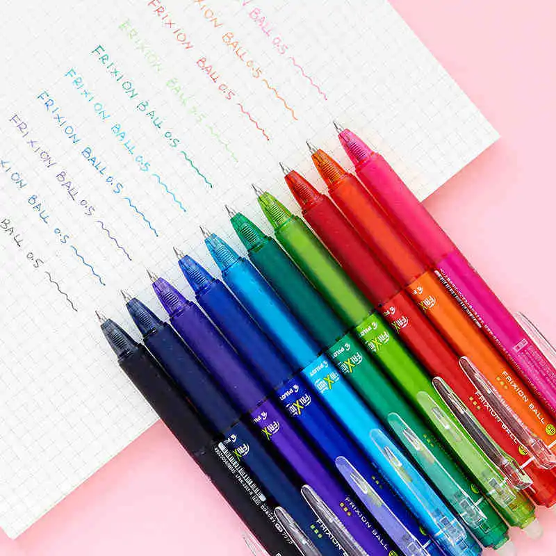 Pilot Frixion Stylo 4 en 1 Stylo gel effaçable 4 documents Stylo à encre,  0.5mm LKFB-80EF 0.5mm Presse Meulage Friction Stylo gel 4 couleurs 0.38mm -  AliExpress