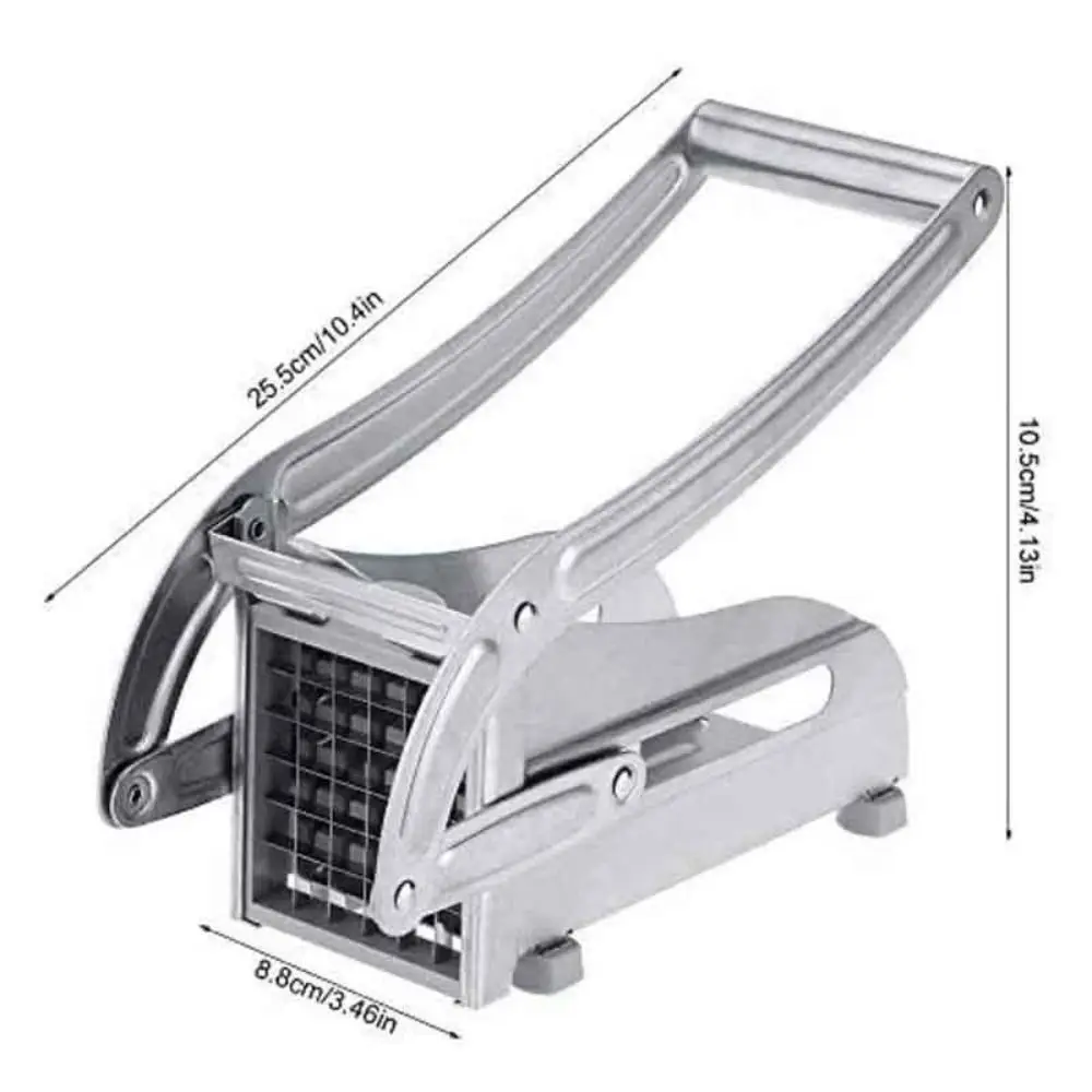 Manual Cutter Stainless Steel French Fries Slicer Potato Chips Maker Meat Chopper Dicer Cutting Machine Cooking Tool For Kitchen food slicer