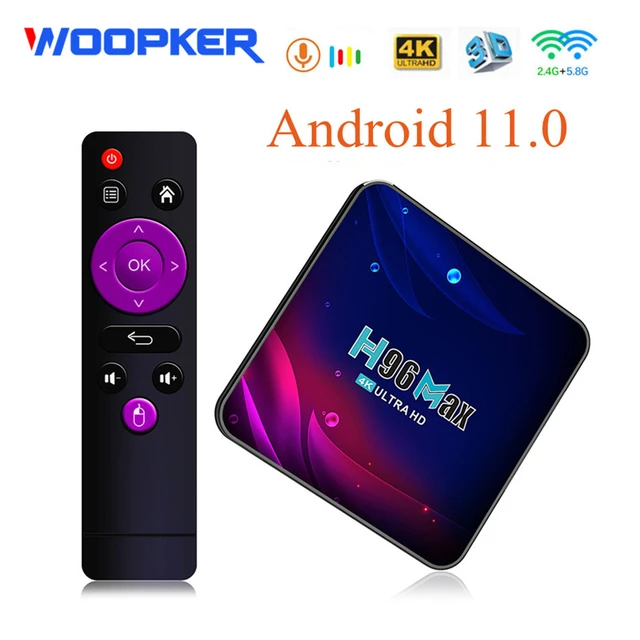  Android TV Box 11.0 4GB 32GB Decodificador Smart TV Box Amlogic  S905W2 USB 2.0 1080P Ultra HD 4K HDR H.265 AV1 WiFi 2.4G 5.8GHz BT 5.0 con  mini teclado inalámbrico retroiluminado : Electrónica