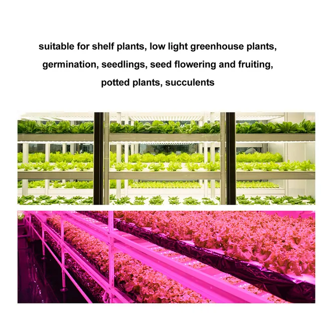Növényi Növekedési Lámpacsíkok Eu Dugó 180–240 V -Os Növénynövekedési Lámpa Rudak Teljes Spektruma Helyettesítő Növényekhez - Image 4