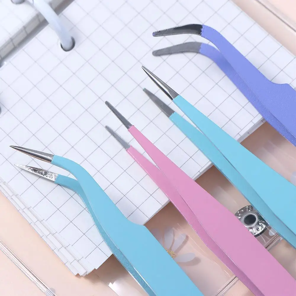 

Repair Tools Tape Sticker Tool Stainless Steel Picking Tool Journal Accessorise Nail Tweezers Tweezers Macaron Color Nipper