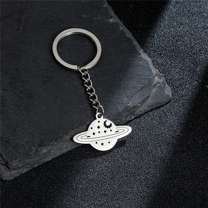 Unique Metal My Shape Chemistry Atom Keychains for Women Men Stainless Steel Car Key Chain Accessories Keyring Gifts Never Fade