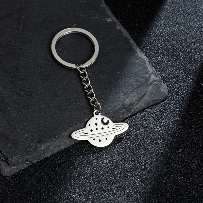 Číslo jednotné kov má vzhled chemie atom keychains pro ženy muži nerez ocel auto šifrovací klíč běžící pás příslušenství kroužek na klíče dárky nikdy blednout