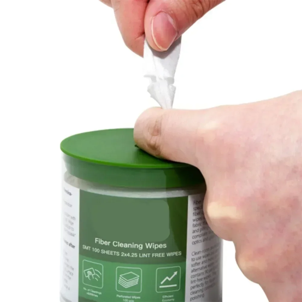 Optical Fiber Cleaning Wipes - Lint-Free Dust Removal Papers (600 PCS/Box)