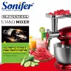 Sonifer Stand Mixer.reduction design, no displacement during,operation.Removable transparen bowl coverwith holes for adding ingr 4