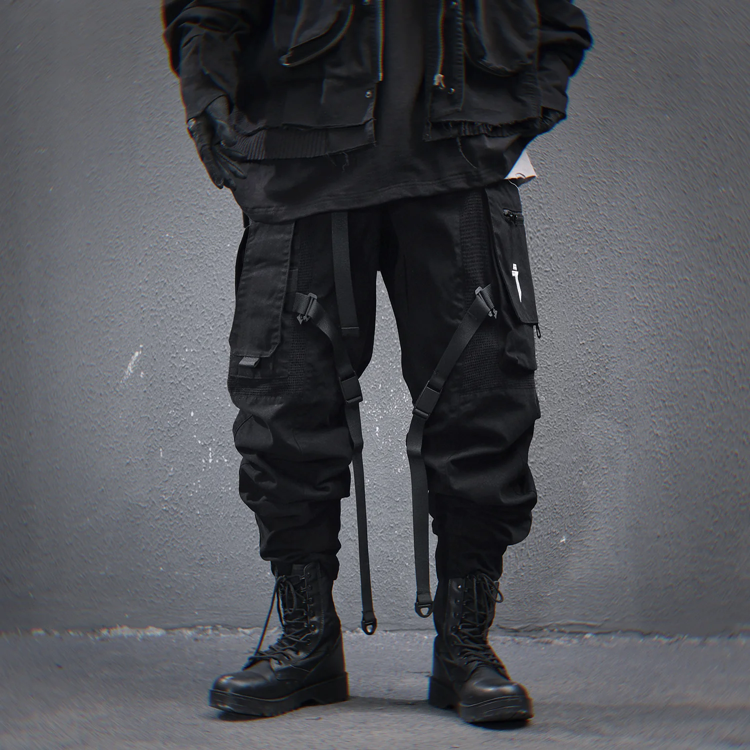 11 BYBB'S DARK Men's Tactical Pants Techwear Designer Clothes Men Cargo Pants Hip Hop Streetwear Contton Elastic Waist Trouser 2