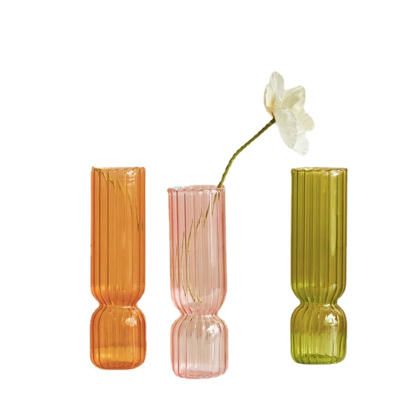 Vaso In Vetro Ambra Da 500 Ml, Con Corda In Iuta, Design Vintage Per Fiori Secchi, Decorazione Per Tavolo E Casa, 16,2x8,4 Cm - 4