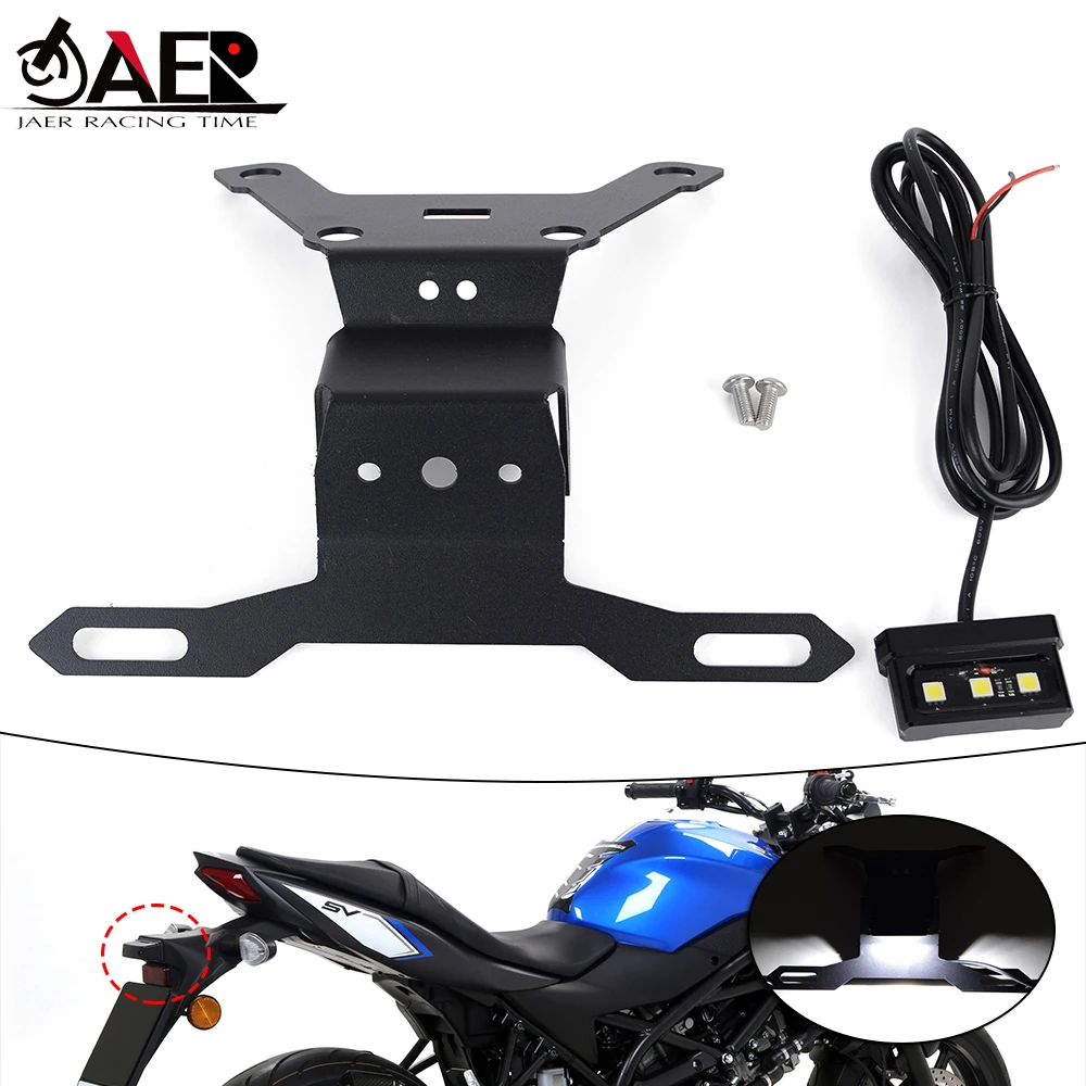 

Кронштейн для номерного знака мотоцикла с подсветкой для Suzuki SV650 SV 650 ABS 2015-2021 SV650X 2018-2021