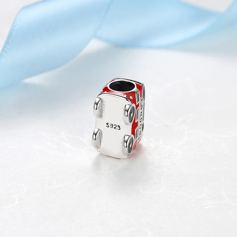 Original 925 Sterling Silver Charms Love London Bus Guard Pendant Beads Fit Pan Brand Bracelets Necklaces Women DIY Jewelry 3