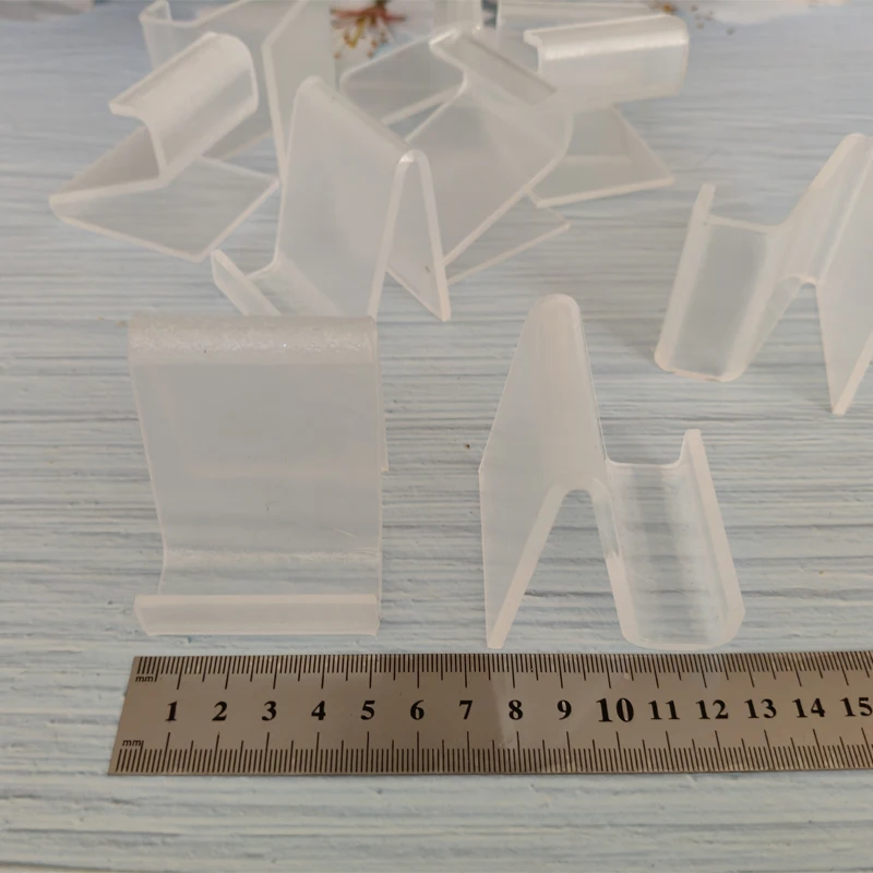 10pcs Acrylic Show Display Holder Stands Rack for Purse Bag Wallet Phone Book T3mm L5cm Retail Store Exhibiting