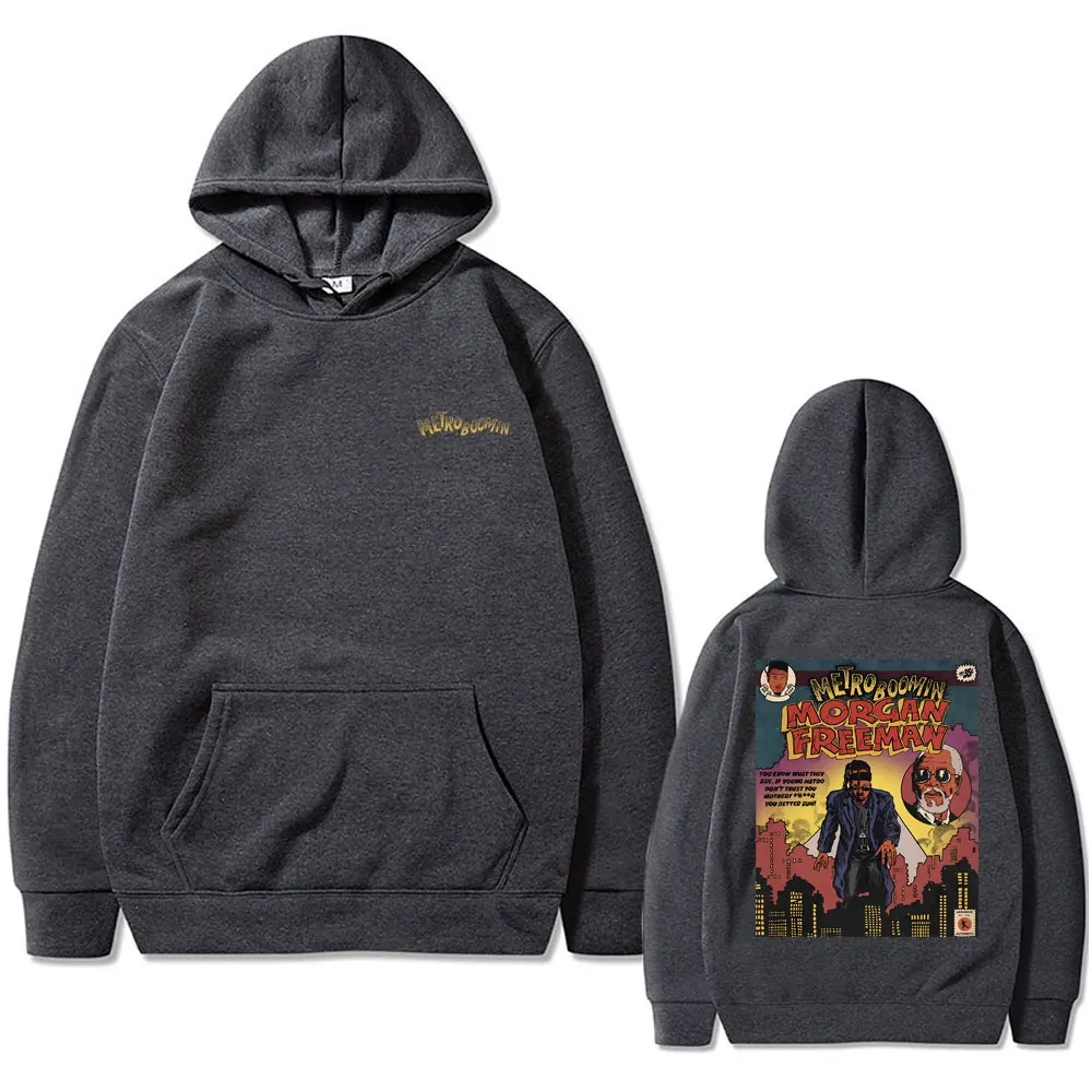 Rapper Metro Boomin Double Sided Graphic Hoodie Men Women Fashion Casual Oversized Sweatshirt Male Hip Hop Fleece Cotton Hoodies