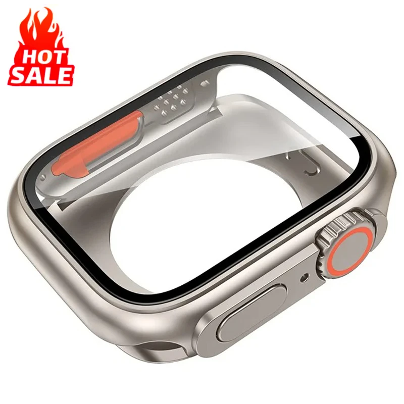 Durable Hard PC Screen Protector Cover for Apple Watch - Front and Rear Bumper Case