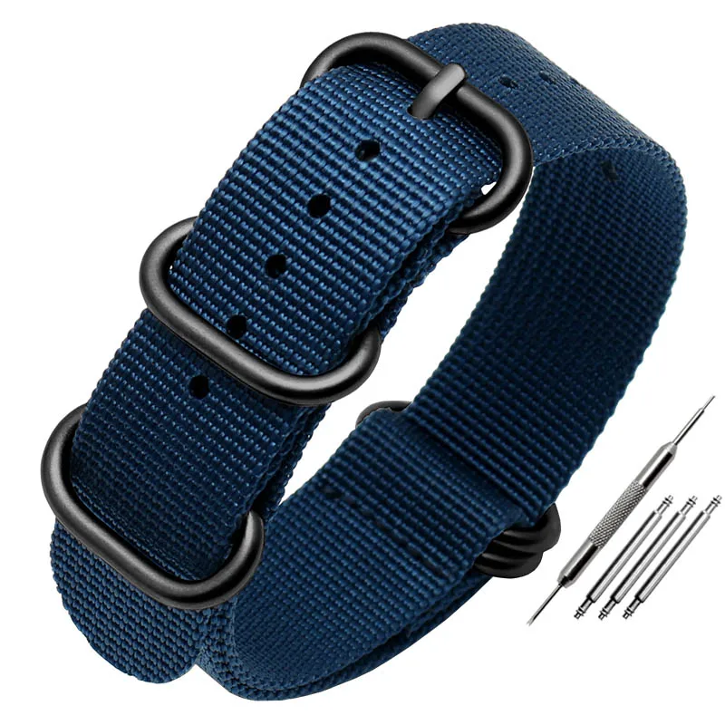 Durable Waterproof Nylon Watch Strap for Army Sport Watch - Multiple Sizes Available