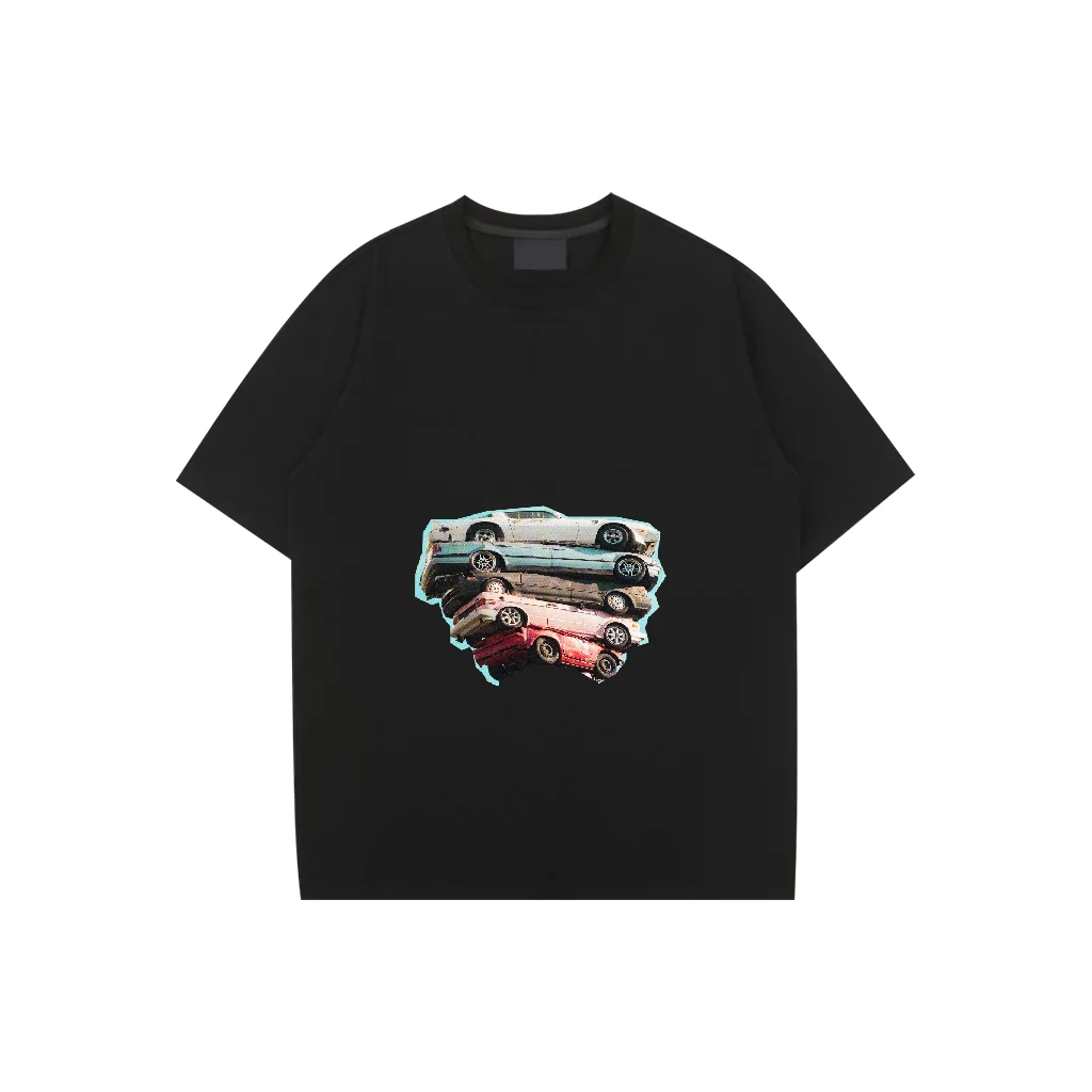 

Printed men's cotton T-shirt Clothing Hip Hop Short sleeve fashion loose Nice Ride top New style men's T-shirt West Coast