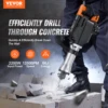 VEVOR Demolition Jack Hammer 2200W Jack Hammer Concrete Breaker 1350 BPM Heavy Duty Electric Jack Hamme 4/2pcs Chisels Bit 2