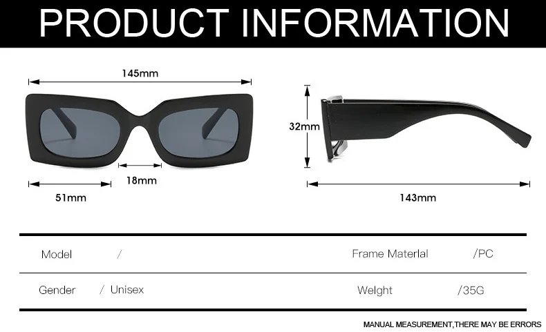 Vintage rektangulära solglasögon för dam mode designer_voghion.com