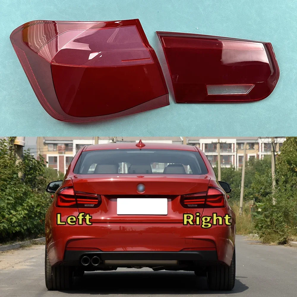 For BMW 3 Series F30 316 318 320i 2016-2019 Car Accessories Taillight Lens Cover Taillamp Shell Transparent Lampshade Plexiglass