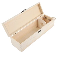 Twine Wooden Box for Wine Storage, Great for Wine Accessories, Wine Gift Box for Any Occasion, Exposed Wood Grain 1