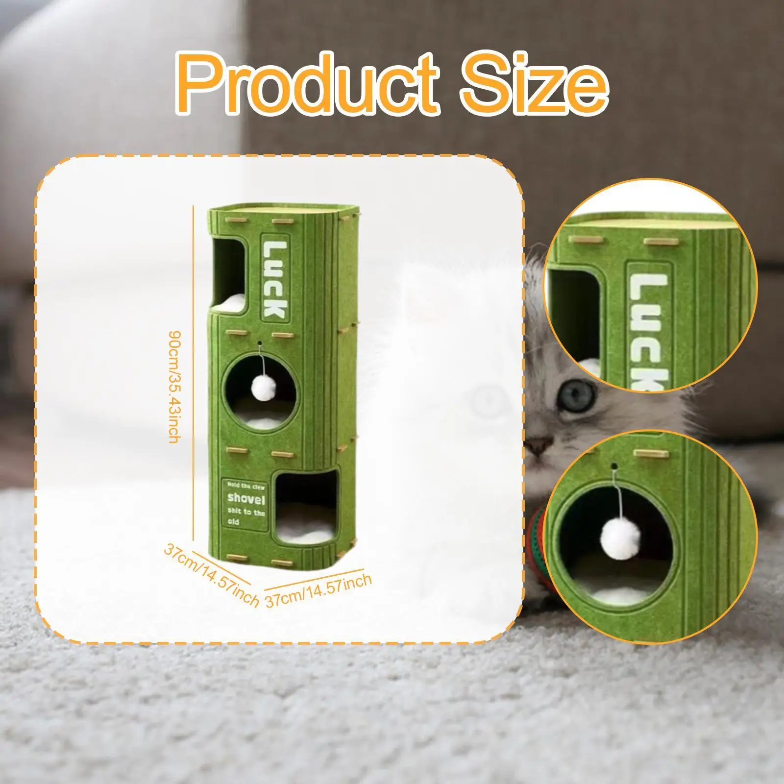 Cat Tree Felt Cat House Felt Enclosed Climbing Cave Rest Supplies Kitten Sleeping Place Hideout Pets Bed