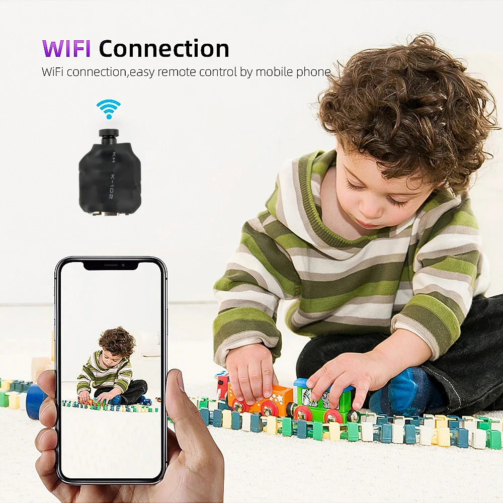 4KWifi DIY IP Camera 120° Wide Angle HD 1080P Smallest Video Recorders Motion Detection Home Baby Monitor Video Surveillance Cam