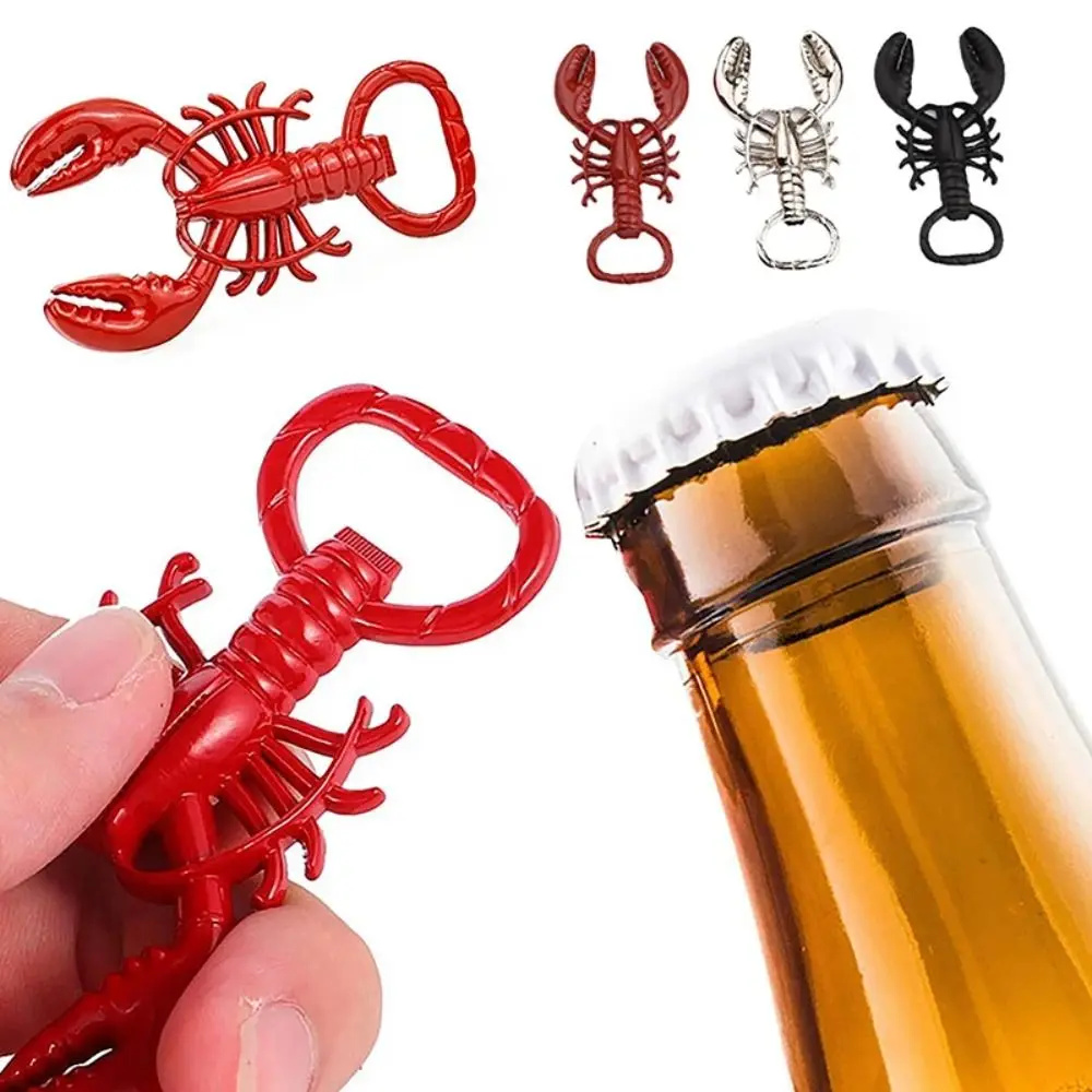 

Portable Lobster Corkscrew Bottle Opener Metal Creative Keychain Multifunctional Wine Bottle Remover Wine Bottle Opening