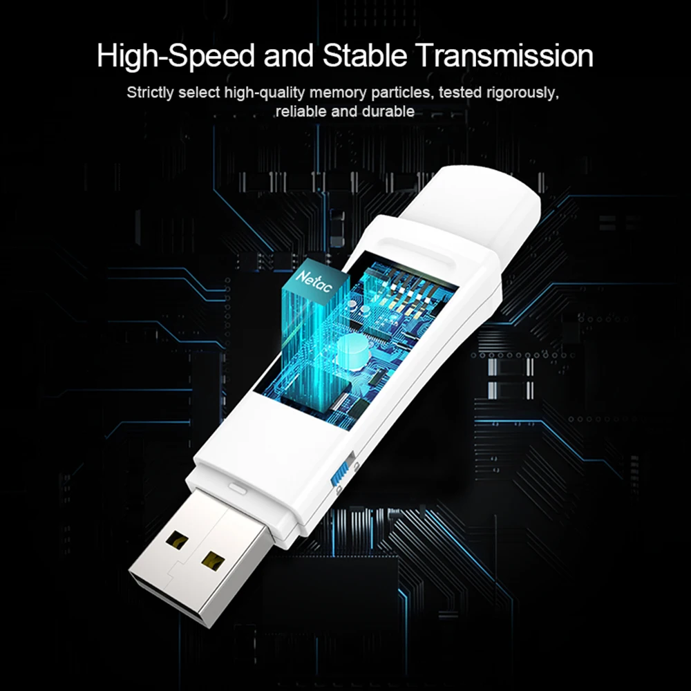 Netac USB 3.0 Flash Drive 64GB pen drive Physical Write Protection Memory usb Stick U335S U-Disk